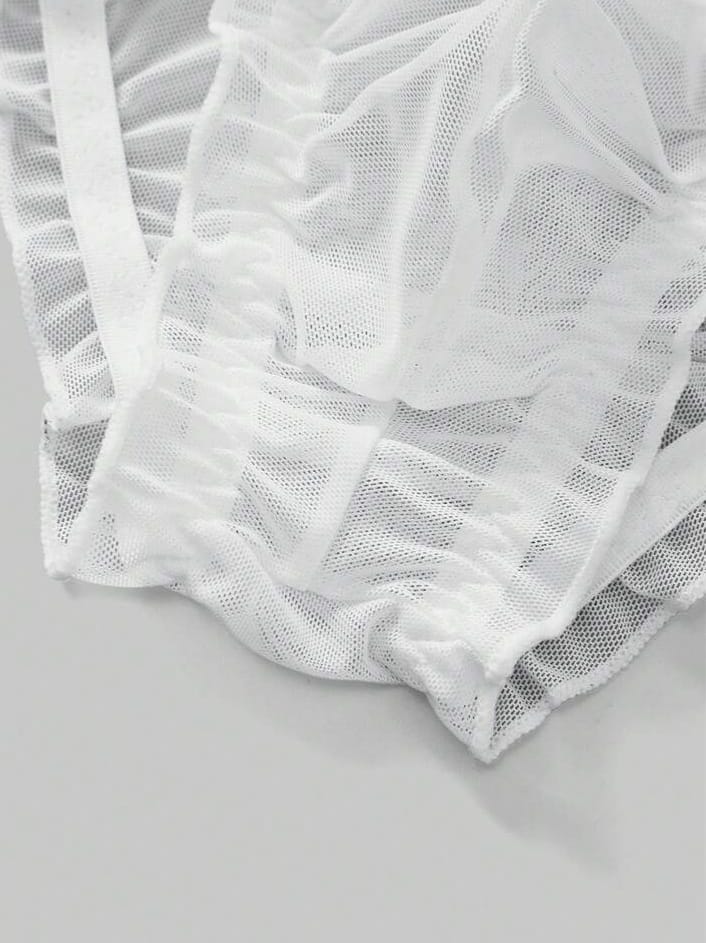 Men's Valentine day's mesh Sexy underwear